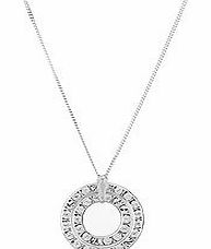 Diamond Style Swarovski Swarovski halo pendant necklace