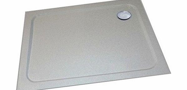 Diamond Wet Rooms 40mm WHITE Slimline 900 x 800 Rectangular Shower Tray with Fast Flow Waste