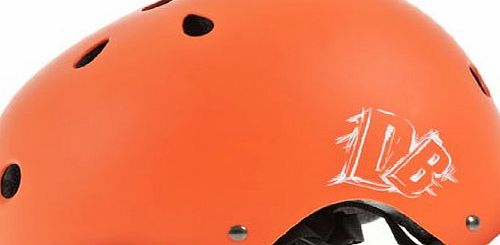 Orange BMX Helmet - Matte Orange, Large