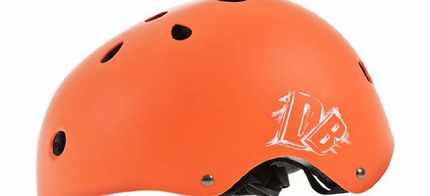 Orange BMX Helmet - Matte Orange, Medium