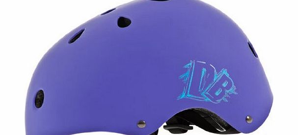 Purple BMX Helmet - Matte Purple, Medium