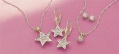 diamond-set star ear-rings