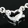 Silver Belcher Chain with Heart Clasp