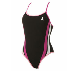 Amberley Swimsuit - Black and Pink