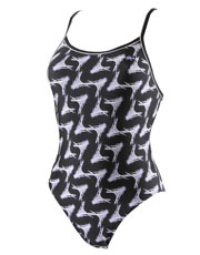 Diana Darlene Swimsuit - Black and Lilac