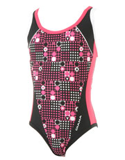 Girls Belissa Swimsuit - Black and Pink