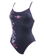 Diana Hearts Swimsuit - Navy