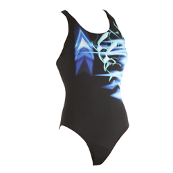 Missile Swimsuit - Black and Blue