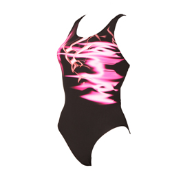 Diana Missile Swimsuit - Black and Pink