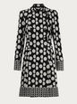 DIANE VON FURSTENBERG COATS BLACK WHITE 2