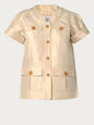 DIANE VON FURSTENBERG JACKETS CREAM 4 US