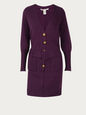 DIANE VON FURSTENBERG KNITWEAR PURPLE XS