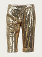 diane von furstenberg shorts gold