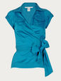 DIANE VON FURSTENBERG TOPS TEAL 2 US