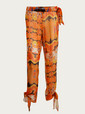 diane von furstenberg trousers orange