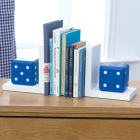 Dice Bookends - SAVE 70 per cent
