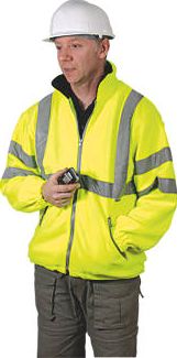 Dickies, 1228[^]46412 Hi-Vis Fleece Jacket Saturn Yellow Large