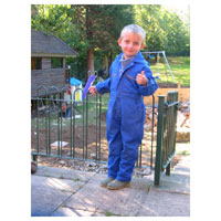 Dickies Junior Redhawk Overall Royal Blue Size 34