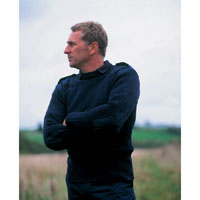 Dickies Mens Commando Crew Neck Sweater Navy Blue Large