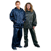 Dickies Mens Waterproof Vermont Jacket and Trousers Navy Blue Medium