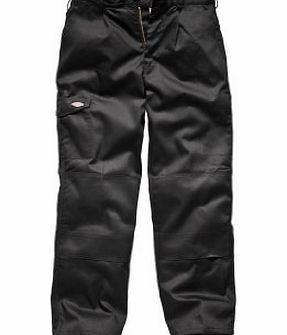 Dickies Redhawk Mens Cargo Style Super Workwear Trouser With Knee Pad Pockets WD884 BLACK 30R (32)