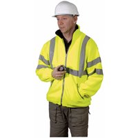 DICKIES Yellow Hi-Vis Fleece Jacket XL