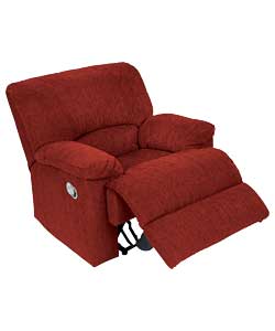 Fabric Recliner Chair - Wine
