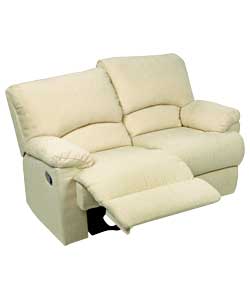 diego Regular Fabric Recliner Sofa - Natural