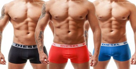 Diesel 3 Pack ``Shawn Boxer Trunk``, 1 x black, 1 x red, 1 x blue