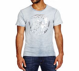 Diesel Balte blue pure cotton T-shirt