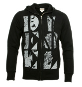 Diesel Black Full Zip Hooded Sweatshirt