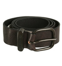 Diesel Black Leather Buckle Belt
