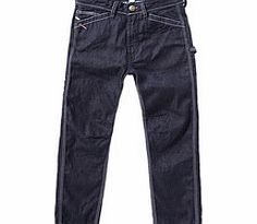 Diesel Boys navy pure cotton jeans