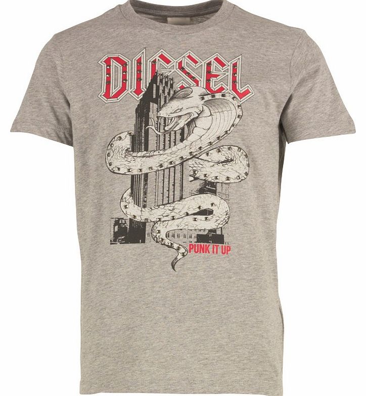 Diesel Boys Tilucci Maglietta T-Shirt K963 Grey