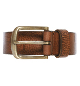 Diesel Britain 2 Brown Leather Buckle Belt