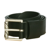 Diesel Bryce Black Leather Buckle Belt