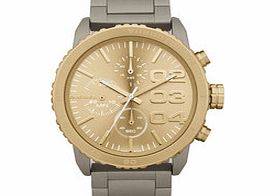 Diesel Classic silver-tone and gold-tone watch