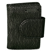 Core Lapis Black Zip Pocket Leather Wallet