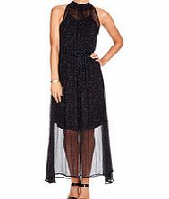 Diesel D-Moka-A black polka dot dress