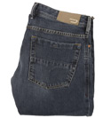 Dark Denim Button Fly Bootcut Jeans (Zathan701) 34 Leg