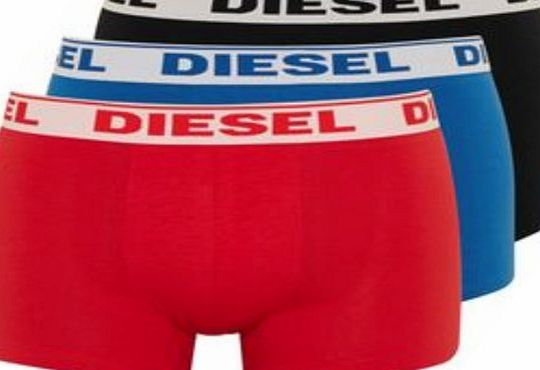 Diesel  3 PACK COTTON STRETCH BOXER SHORTS / TRUNKS (Medium)