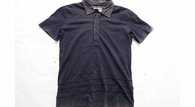 Diesel  jeans amplified stereotype mens T-HAND short sleeved t polo shirt small navy 81E