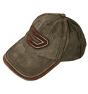 Diesel Faded Dark Brown Baseball Cap