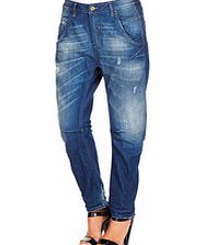 Diesel Fayza blue cotton boyfriend jeans