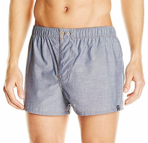 Diesel Fred - Blue - Mens Boxer shorts with fly
