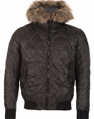 Diesel Fur Lined Hooded Jacket