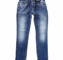 Diesel Girls 2-11yrs light blue cotton jeans