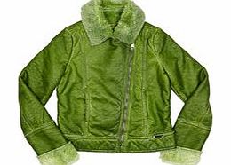 Diesel Girls 8-16yrs Jaylaf green jacket