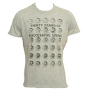 Grey 30 Years T-Shirt with Printed Logo