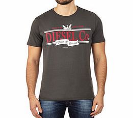 Grey and white pure cotton T-shirt